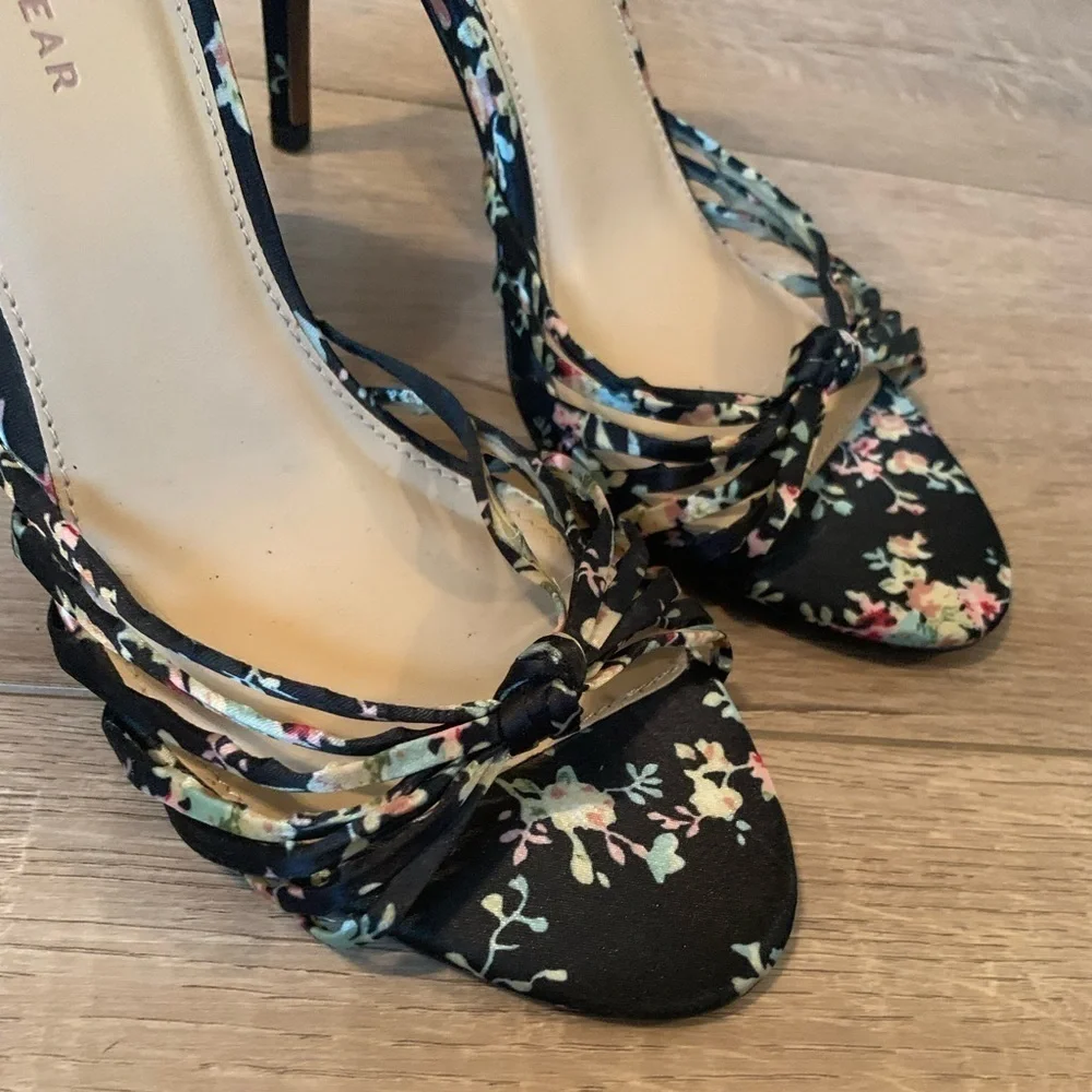 Who What wear Floral Print Strappy Heels